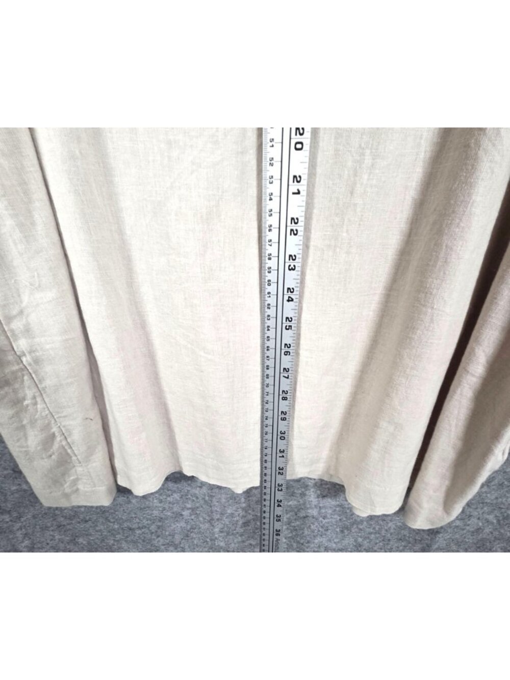 Abercrombie Linen Blend Mini Dress XXL Beige Sleeveless Wide Strap NWT - Picture 5 of 12